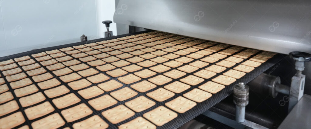 Linha de produção de biscoitos
