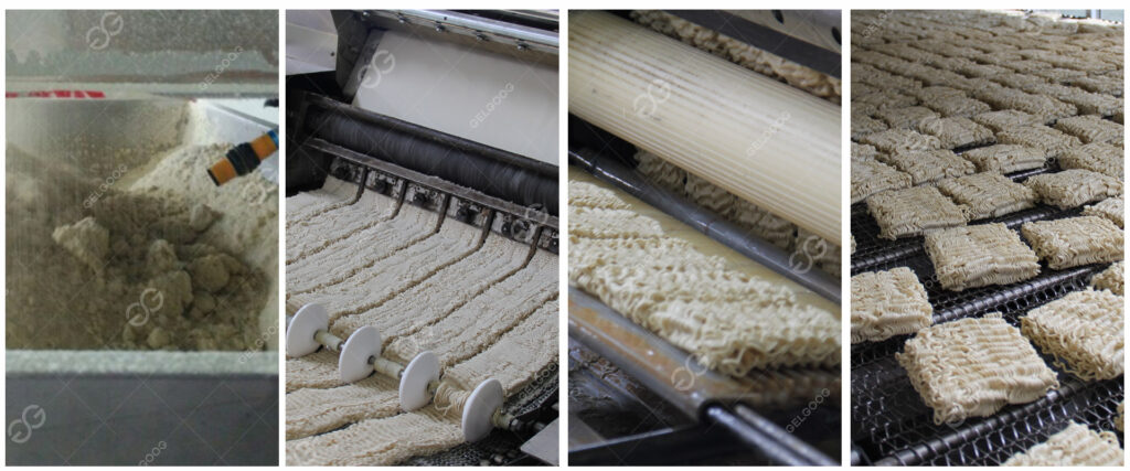 Processo de produção de macarrão instantâneo