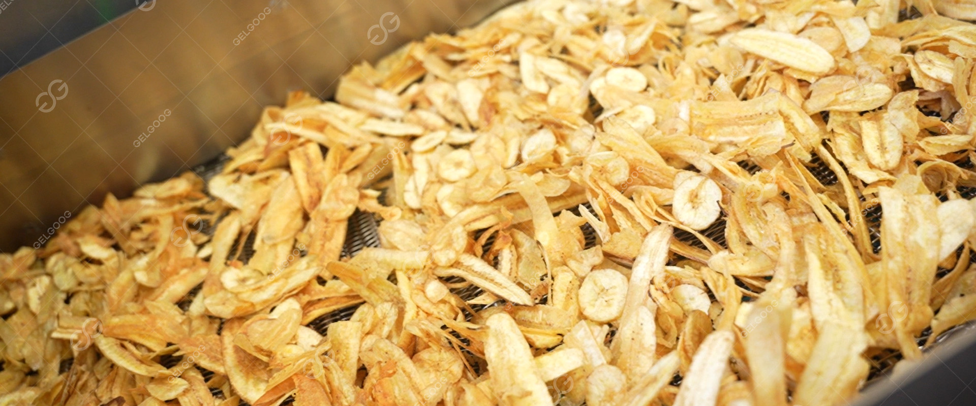 Linha de processamento automático de chips de banana-da-terra