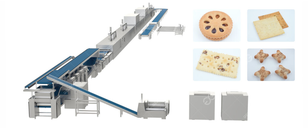 Linha de produção automática de biscoitos para venda