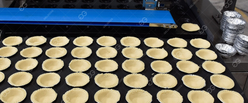 Processamento de torta de ovo