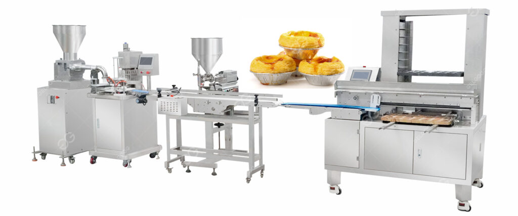 Linha de produção de cascas de torta de ovo