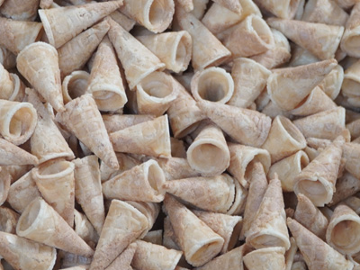 Mini casquinhas de sorvete